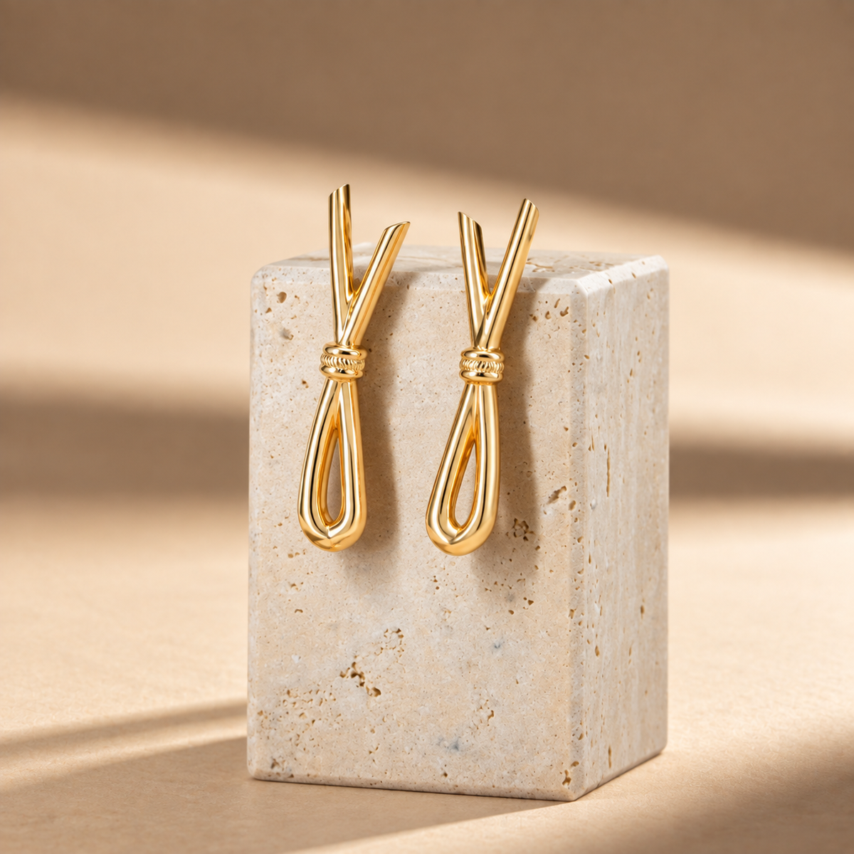 Boucle d'oreille ELEA - Plaqué Or 18 Carats