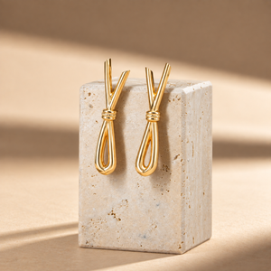 Boucle d'oreille ELEA - Plaqué Or 18 Carats