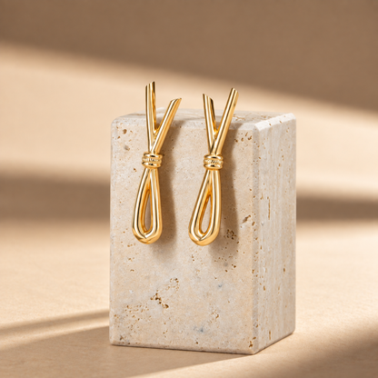 Boucle d'oreille ELEA - Plaqué Or 18 Carats